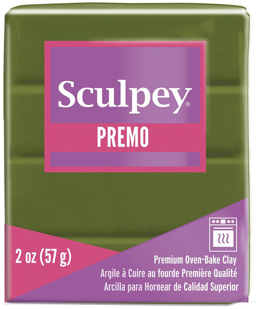 Sculpey Premo Polymer Clay 2oz-Spanish Olive PE02-5007 - 715891500729