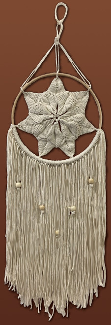 Design Works/Zenbroidery Macrame Wall Hanging Kit 8"X24"-Natural Star - DW4458