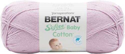 Bernat Softee Baby Cotton Yarn-Soft Plum 166052-52005 - 057355402942