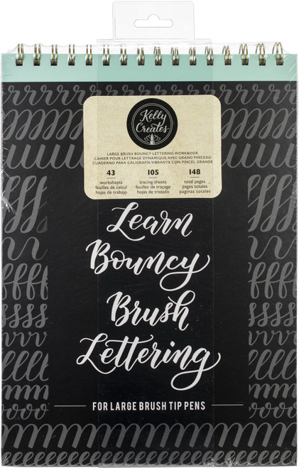 Kelly Creates Large Brush Workbook 8.5"X12.3" 148/Pkg-Bouncy 348266 - 718813482660