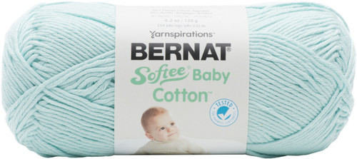 Bernat Softee Baby Cotton Yarn-Aqua Mist 166052-52010 - 057355402997