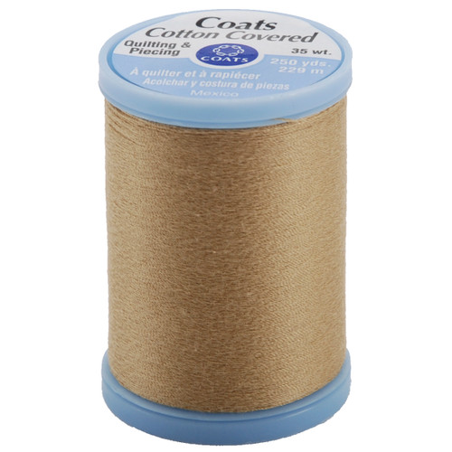 3 Pack Coats Cotton Covered Quilting & Piecing Thread 250yd-Camel S925-8230 - 073650806513