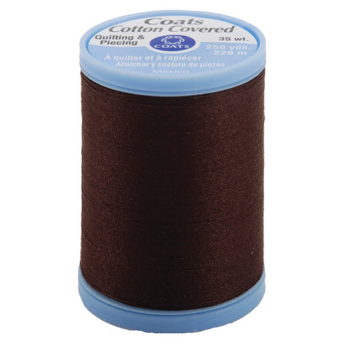 3 Pack - Coats Cotton Covered Quilting & Piecing Thread 250yd-Chona Brown - S925-8960 - 073650806575