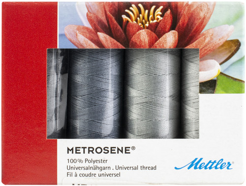 Mettler Metrosene Thread Kits 4/Pkg-Grey ME49161-GREY - 76300358137457630035813745