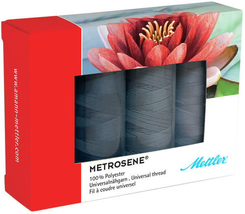 Mettler Metrosene Thread Kits 4/Pkg-Grey - ME49161-GREY