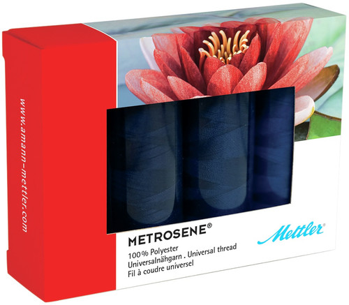 Mettler Metrosene Thread Kits 4/Pkg-Navy ME49161-NAVY