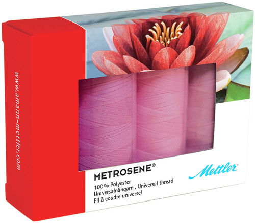 Mettler Metrosene Thread Kits 4/Pkg-Pink - ME49161-PINK