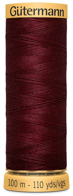 5 Pack Gutermann Natural Cotton Thread 110yd-Wine 103C-5800 - 077780010758