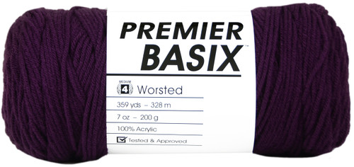 Premier Basix Yarn-Eggplant - 1115-21 - 847652086088