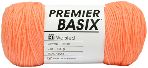 Premier Basix Yarn-Coral - 1115-06 - 847652085937