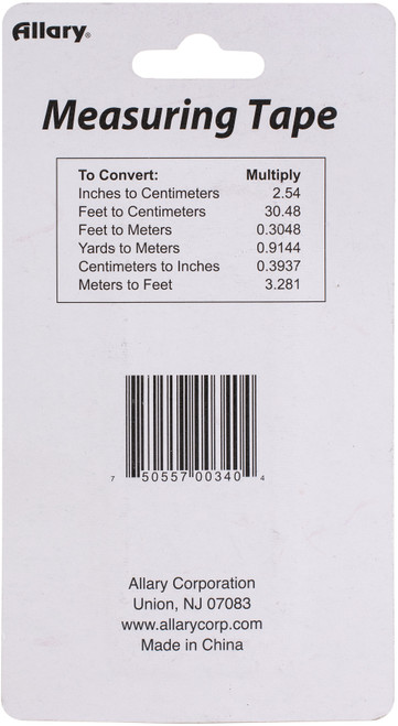 Allary Tape Measure 60"340A