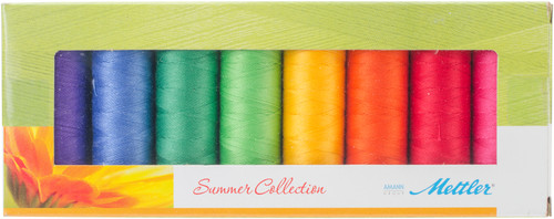 Mettler Silk Finish Cotton Thread Gift Pack 8/Pkg-Summer SFC8SUM - 7623035912640762303591264