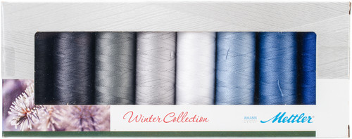 Mettler Silk Finish Cotton Thread Gift Pack 8/Pkg-Winter SFC8WIN - 7623035912950762303591295