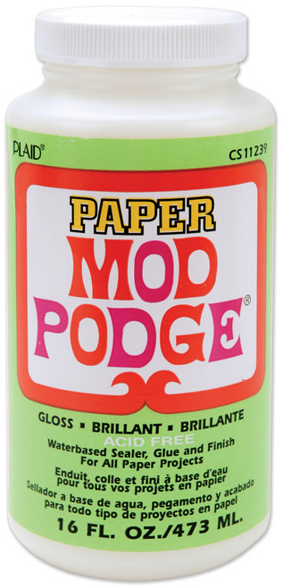 Plaid Mod Podge Paper Gloss Finish-16oz CS11239