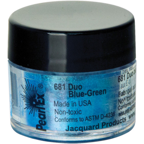 Jacquard Pearl Ex Powdered Pigment 3g-Duo Blue-Green JACU-681 - 743772031321