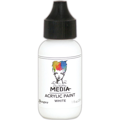 Dina Wakley Media Acrylic Paint 1oz-White MDQ-54122 - 789541054122