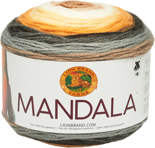 Lion Brand Mandala Yarn-Brownie 525-219 - 023032024103