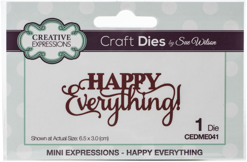 Creative Expressions Craft Dies By Sue Wilson-Mini ExpressionsHappy Everything CEDME041 - 50553059532735055305953273