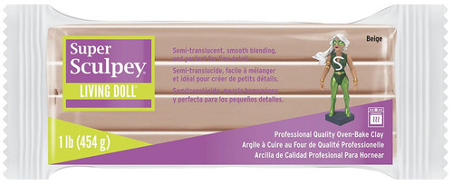Super Sculpey Living Doll Clay 1lb-Beige - ZSLD-1