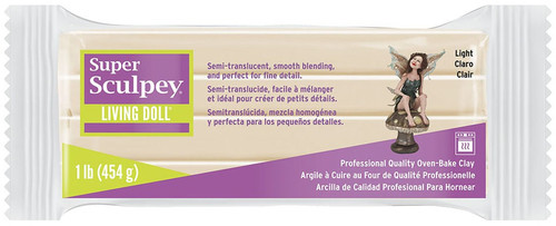 Super Sculpey Living Doll Clay 1lb-Light - ZSLD-3 Super Sculpey Living Doll Clay 1lb-Light - ZSLD-3