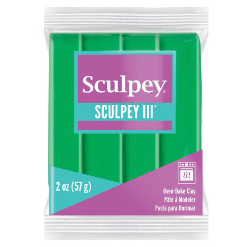 Sculpey III Oven-Bake Clay 2oz-Emerald - S302-323 - 715891113233