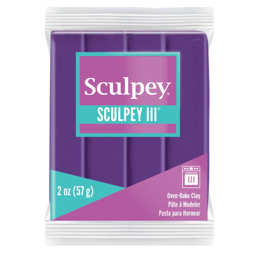 Sculpey III Oven-Bake Clay 2oz-Purple S302-513 - 715891115138