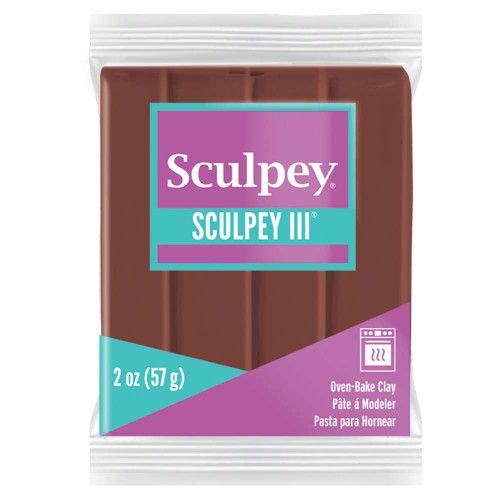 Sculpey III Oven-Bake Clay 2oz-Chocolate S302-053 - 715891110539