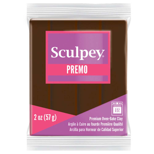 Sculpey Premo Polymer Clay 2oz-Burnt Umber PE02-5053