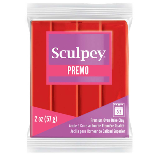 Sculpey Premo Polymer Clay 2oz-Cadmium Red - PE02-5382 - 715891538227