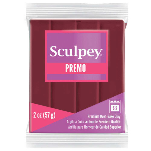 Sculpey Premo Polymer Clay 2oz-Alizarin Crimson - PE02-5383
