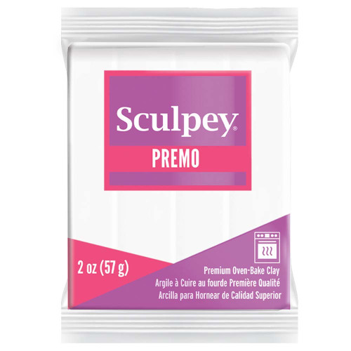 Sculpey Premo Polymer Clay 2oz-White PE02-5001