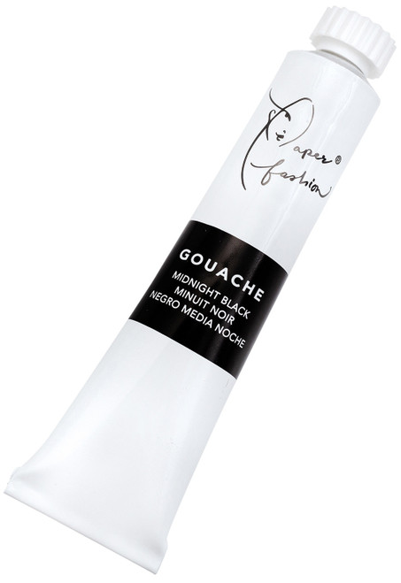 Paper Fashion Gouache Paint .68oz-Midnight Black - ACPFG349-49305 Paper Fashion Gouache Paint .68oz-Midnight Black - ACPFG349-49305
