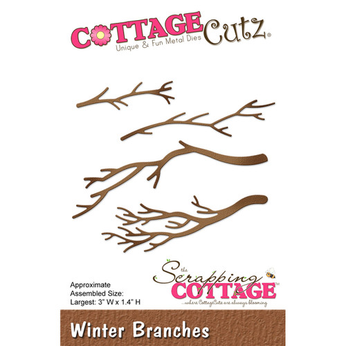 CottageCutz Dies-Winter Branches, 3"X1.4" CC183
