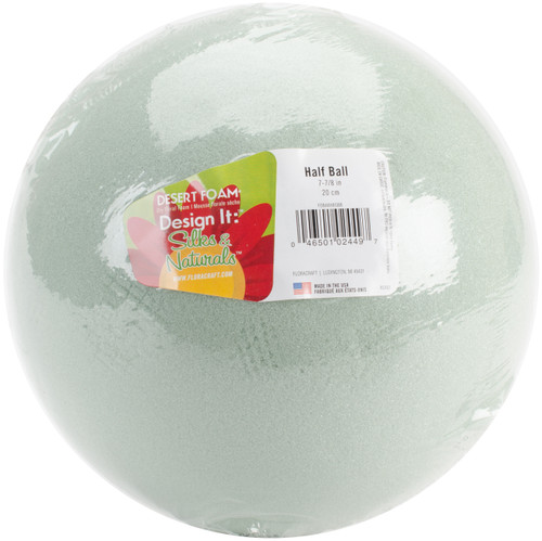 FloraCraft Floral Desert DryFoM Half Ball-3.8"X7.8" - FOBA8 - 046501024497 FloraCraft Floral Desert DryFoM Half Ball-3.8"X7.8" - FOBA8 - 046501024497