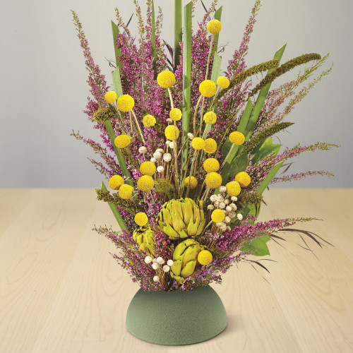 FloraCraft Floral Desert DryFoM Half Ball-3.8"X7.8" - FOBA8 FloraCraft Floral Desert DryFoM Half Ball-3.8"X7.8" - FOBA8