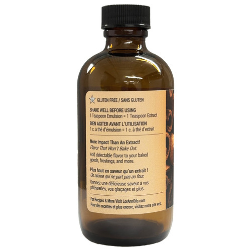 LorAnn Bakery Emulsions Natural & Artificial Flavor 4oz-Cinnamon Spice 0806-0738