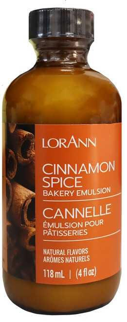 LorAnn Bakery Emulsions Natural & Artificial Flavor 4oz-Cinnamon Spice 0806-0738