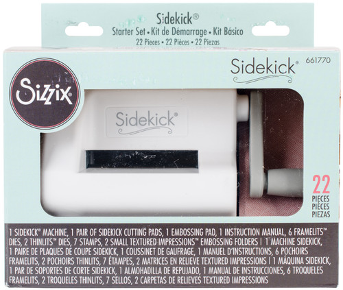 Sizzix Sidekick Starter Kit-White & Gray - 661770 - 630454233688