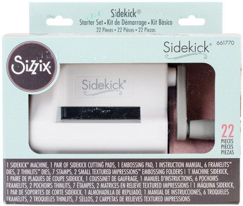 Sizzix Sidekick Starter Kit-White & Gray 661770 - 630454233688