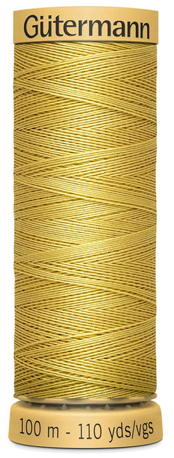 5 Pack Gutermann Natural Cotton Thread 110yd-Yellow 103C-1600 - 077780010116