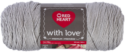 Red Heart With Love Yarn-Light Grey - E400-1441 - 073650036934