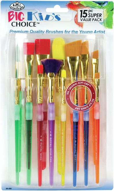 Royal & Langnickel Big Kid's Choice Value Brush Set 15/Pkg- - BK650 - 090672372284 Royal & Langnickel Big Kid's Choice Value Brush Set 15/Pkg- - BK650 - 090672372284
