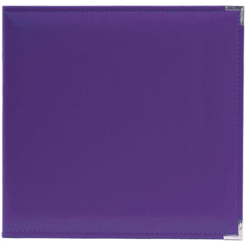 We R Classic Leather D-Ring Album 12"X12"-Grape Soda WRRING12-60908