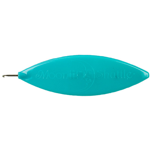 Handy Hands Moonlit Tatting Shuttle W/Hook-Aqua Surf - SHH42-5 Handy Hands Moonlit Tatting Shuttle W/Hook-Aqua Surf - SHH42-5