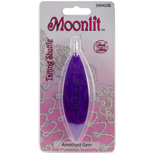 Handy Hands Moonlit Tatting Shuttle W/Hook-Amethyst Gem SHH42-8 - 769826042082