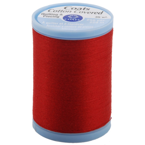 3 Pack - Coats Cotton Covered Quilting & Piecing Thread 250yd-Red - S925-2250 - 073650806223