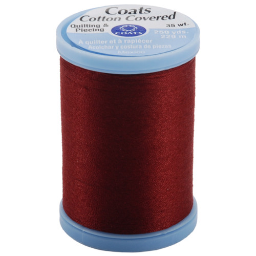3 Pack - Coats Cotton Covered Quilting & Piecing Thread 250yd-Barberry Red - S925-2820 - 073650806230
