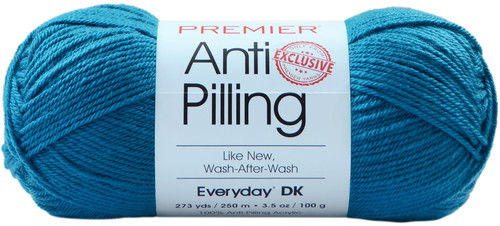 Premier Yarns Anti-Pilling Everyday DK Solids Yarn-Bright Blue 1107-51 - 847652084503