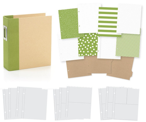 Simple Stories Sn@p! Binder 6"X8"-Green - SNAP6X8-10772 Simple Stories Sn@p! Binder 6"X8"-Green - SNAP6X8-10772