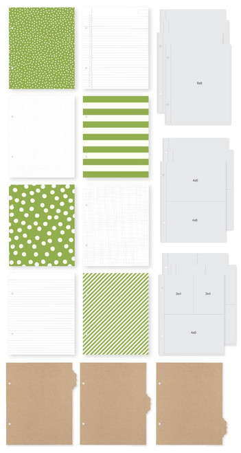 Simple Stories Sn@p! Binder 6"X8"-Green - SNAP6X8-10772 Simple Stories Sn@p! Binder 6"X8"-Green - SNAP6X8-10772